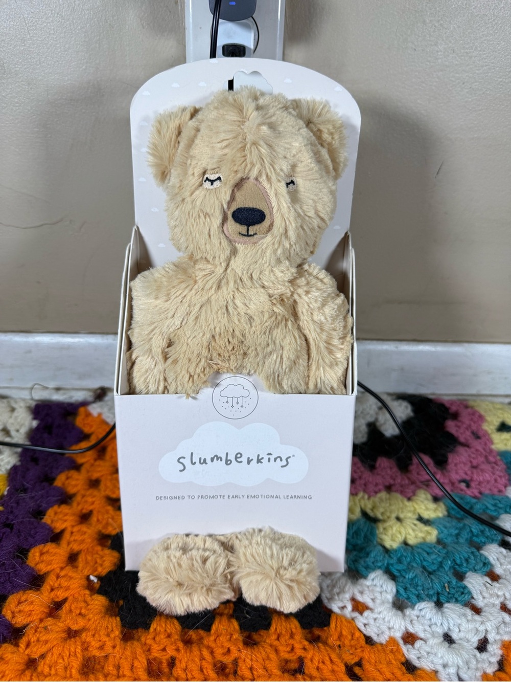 Slumberkins Beige Bear Plush Comfort Toy
